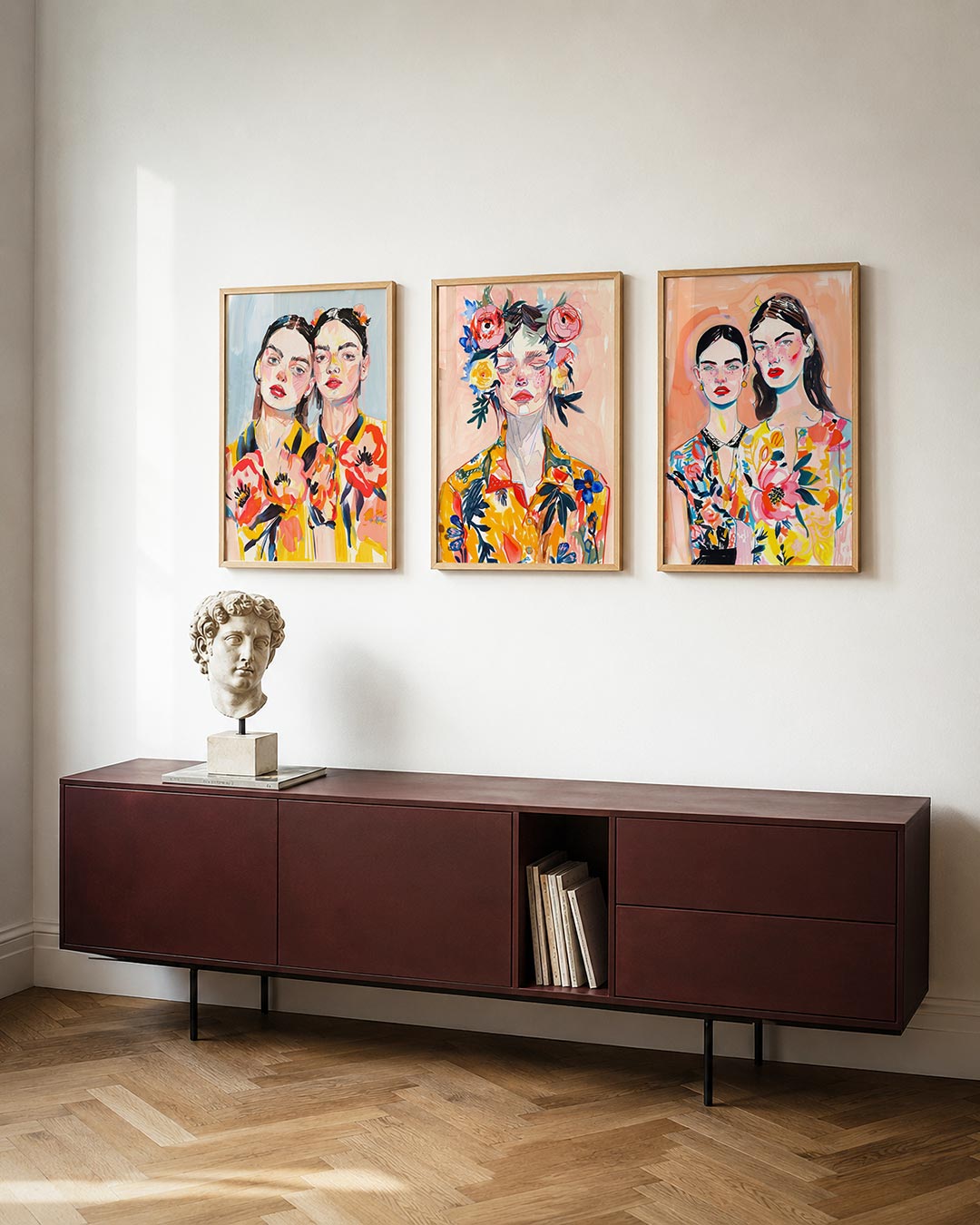 Kleurrijke portretten Posterset