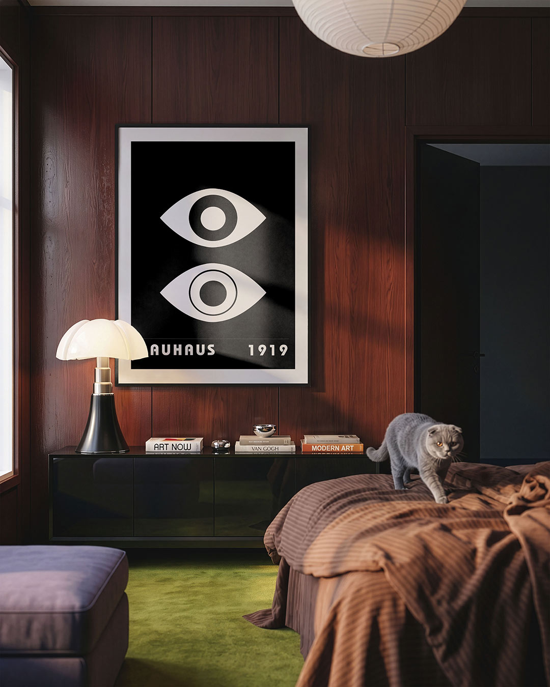 Oogvormen en lijnen Poster