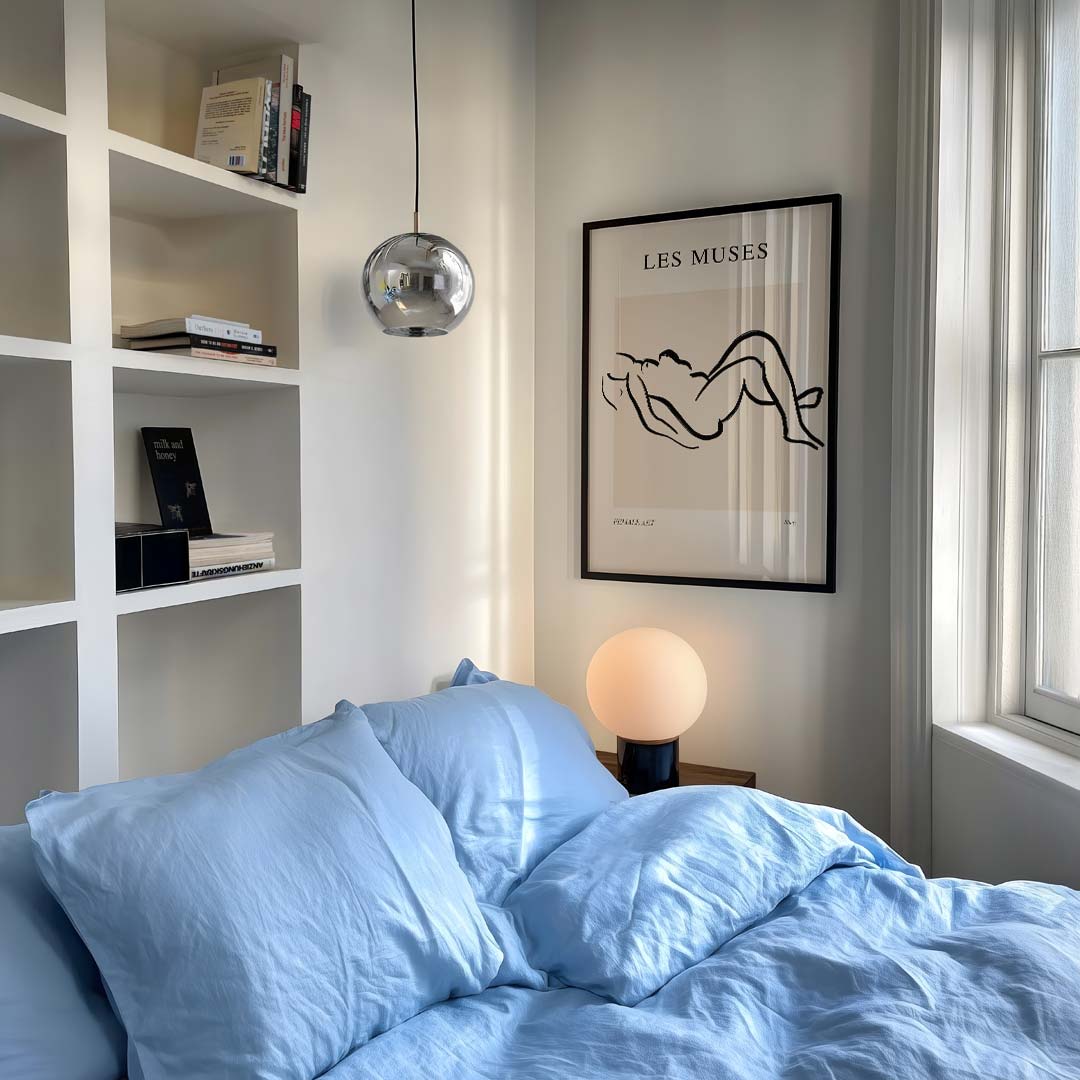 Les Muses Minimalistische Kunstposter-WallArtistic