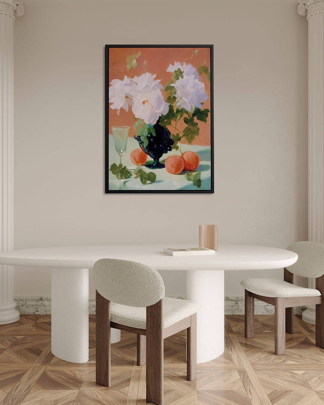 Bloemen en vruchten Kunstwerk