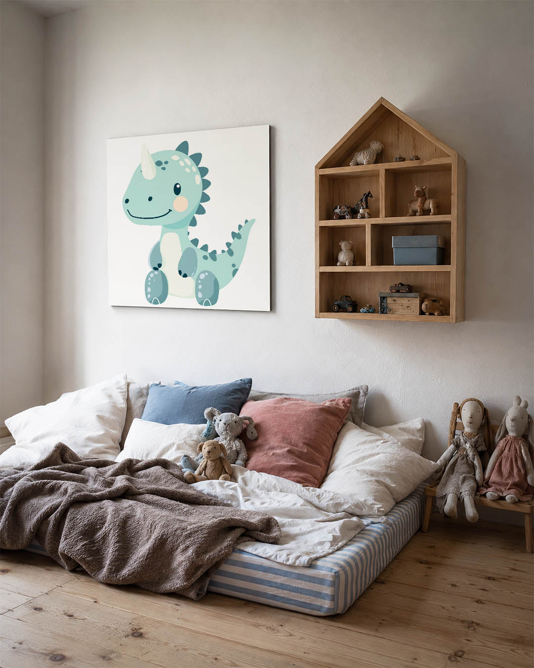 Vrolijke dino illustratie Kunstwerk