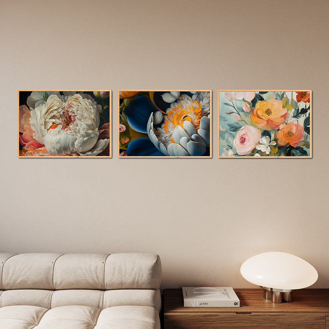 Bloemrijke overvloed Posterset