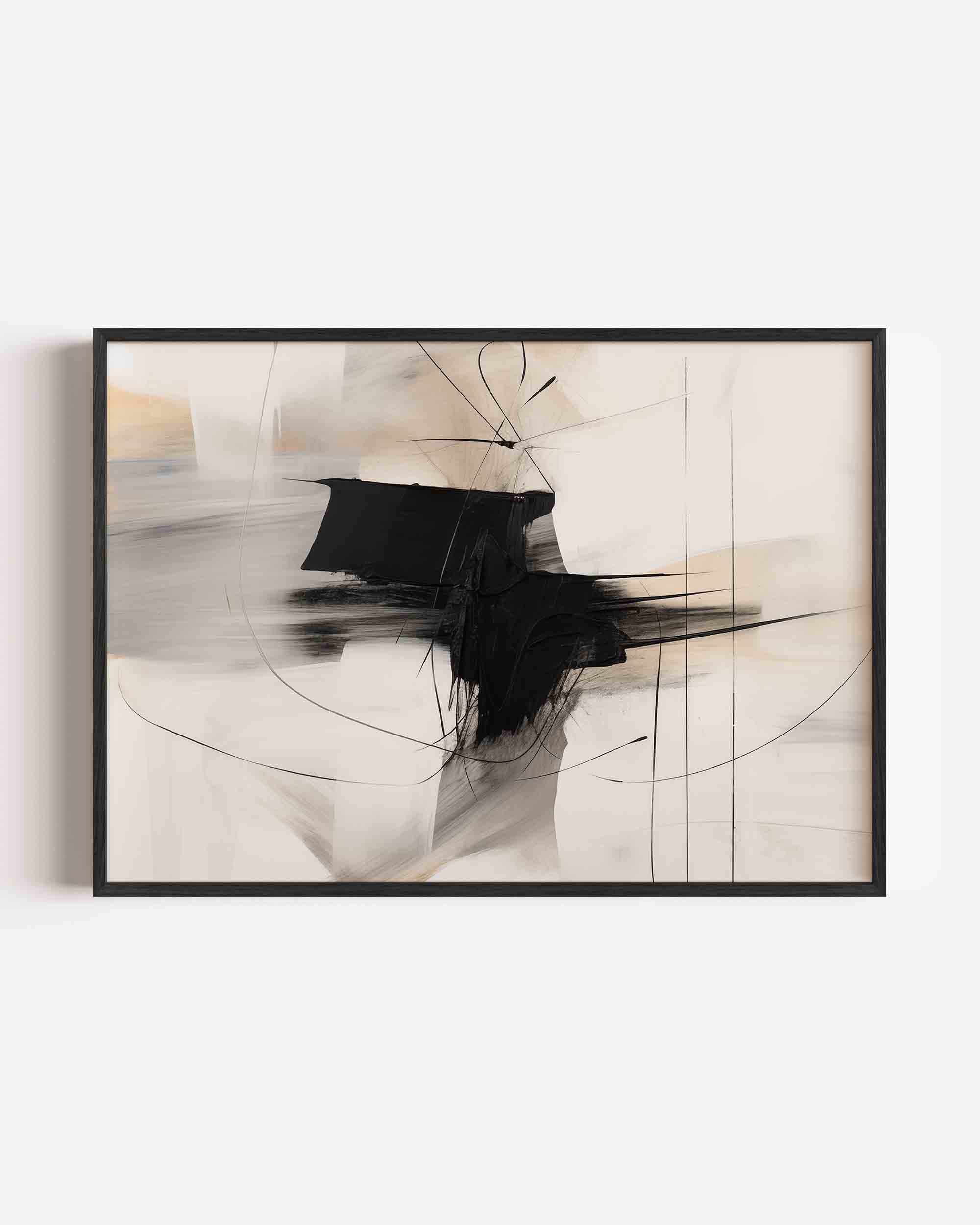 Abstracte lijnen en vormen Poster