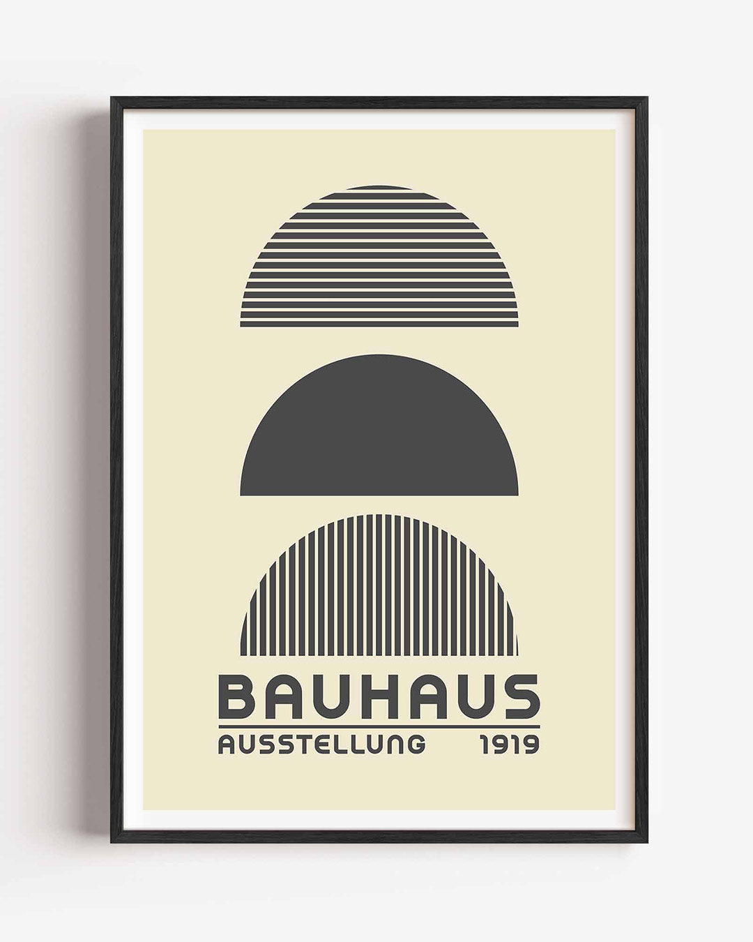 Halfronde lijnen Poster