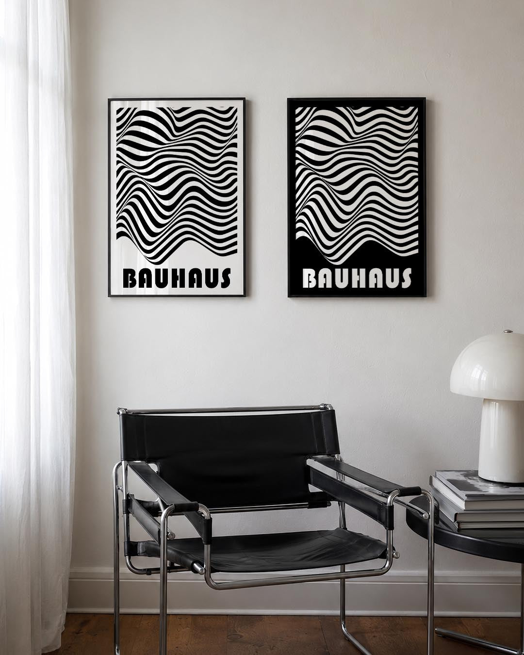 Golvend lijnenspel Posterset