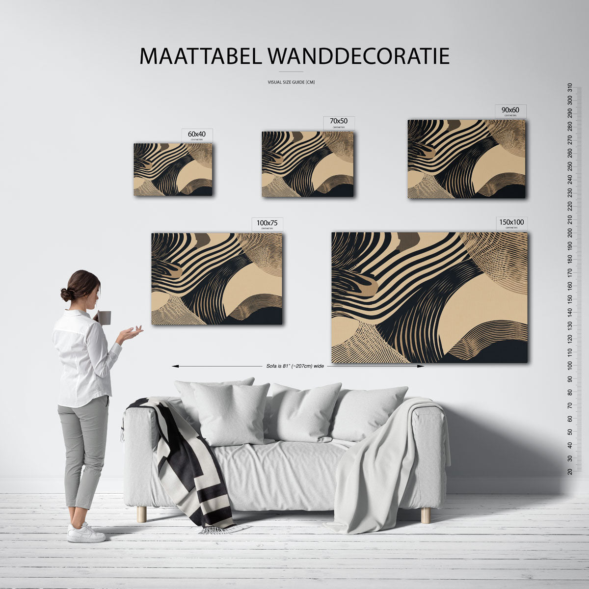Dynamische lijnen Kunstwerk