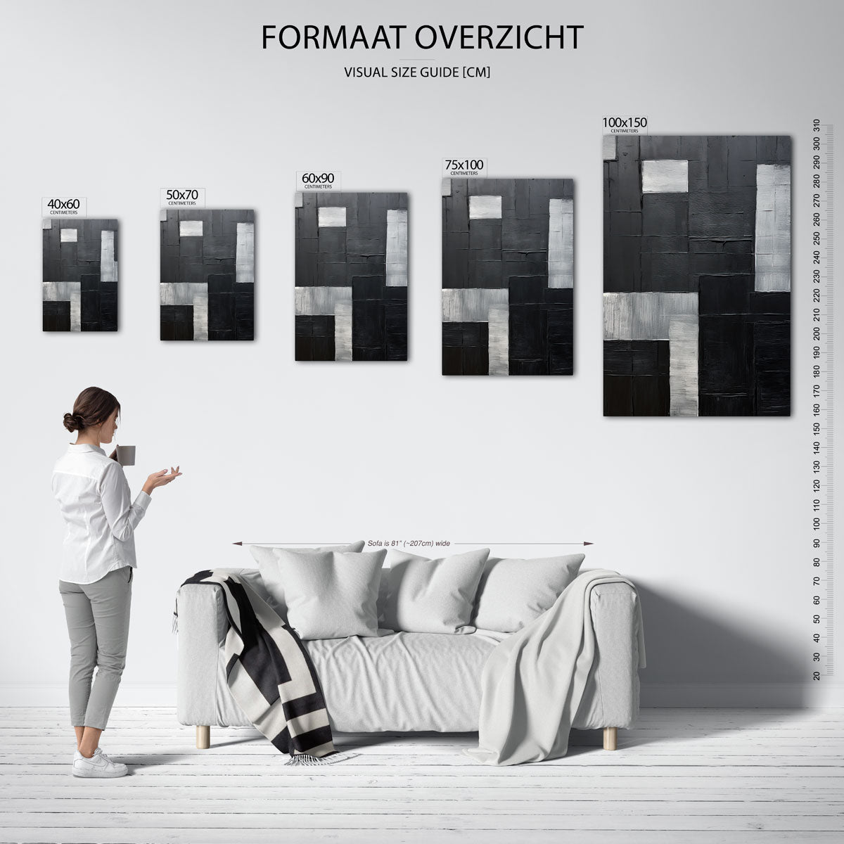 Geometrische vlakken Kunstwerk