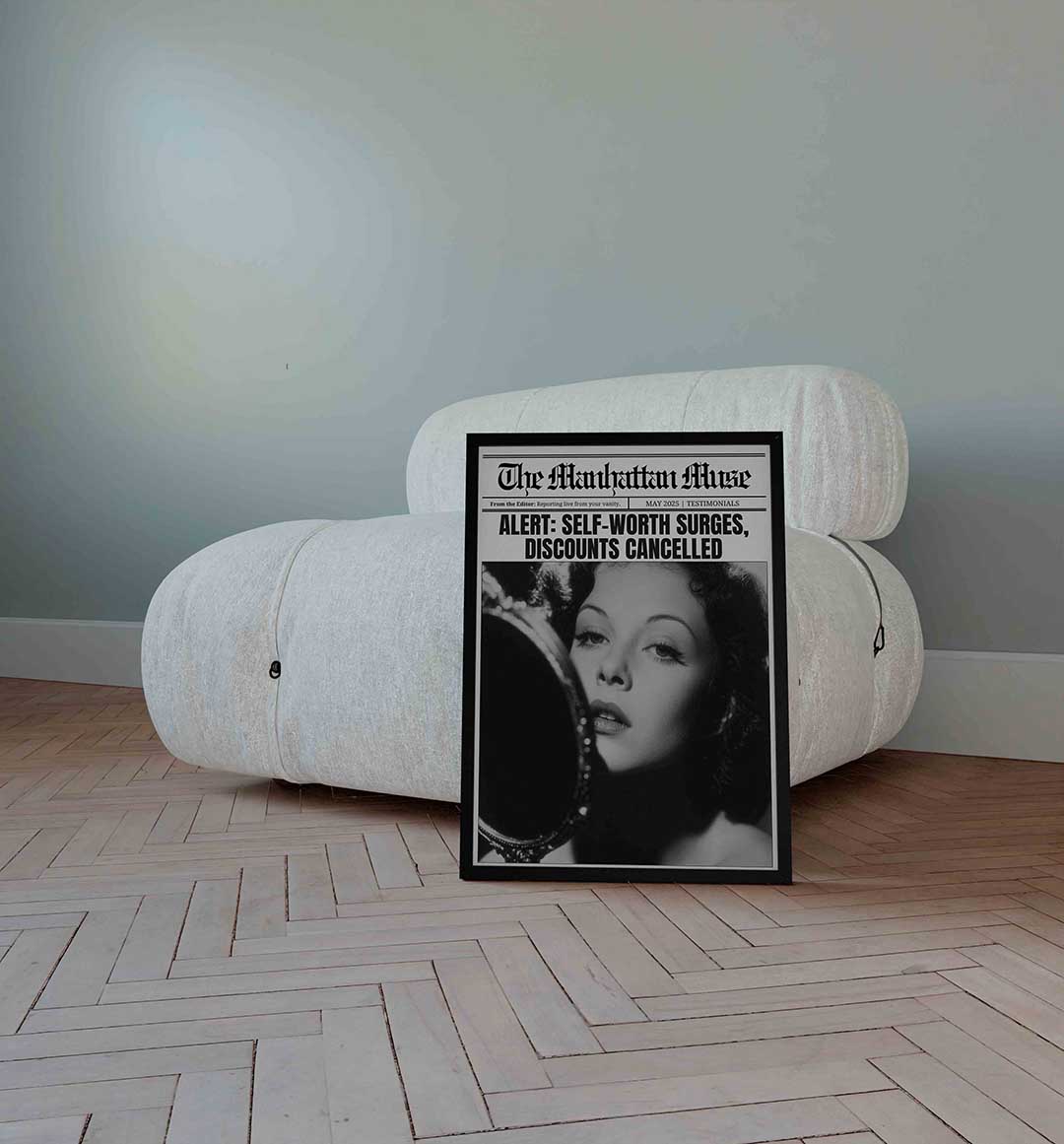 Vrouw met spiegel Poster