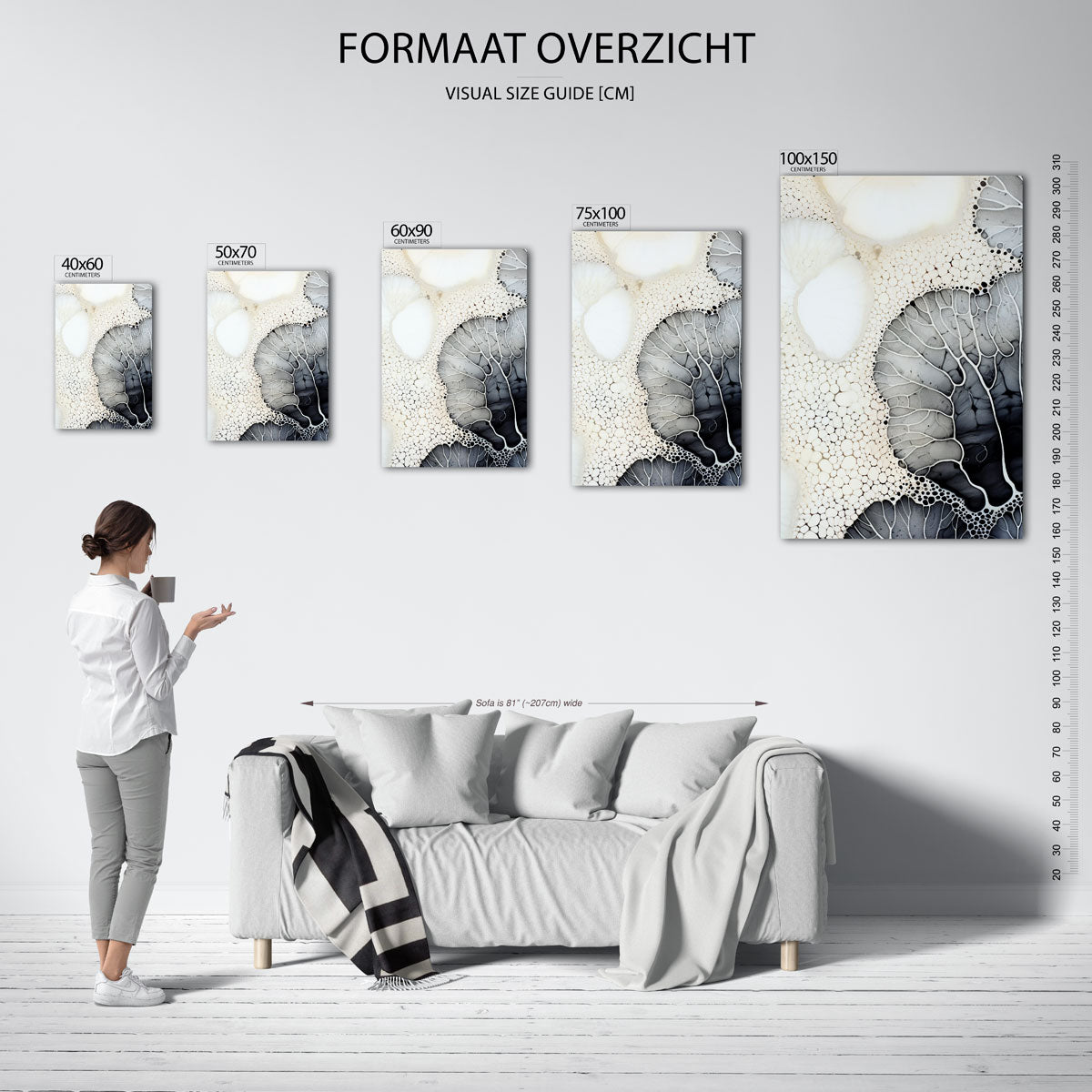 Organische patronen Kunstwerk