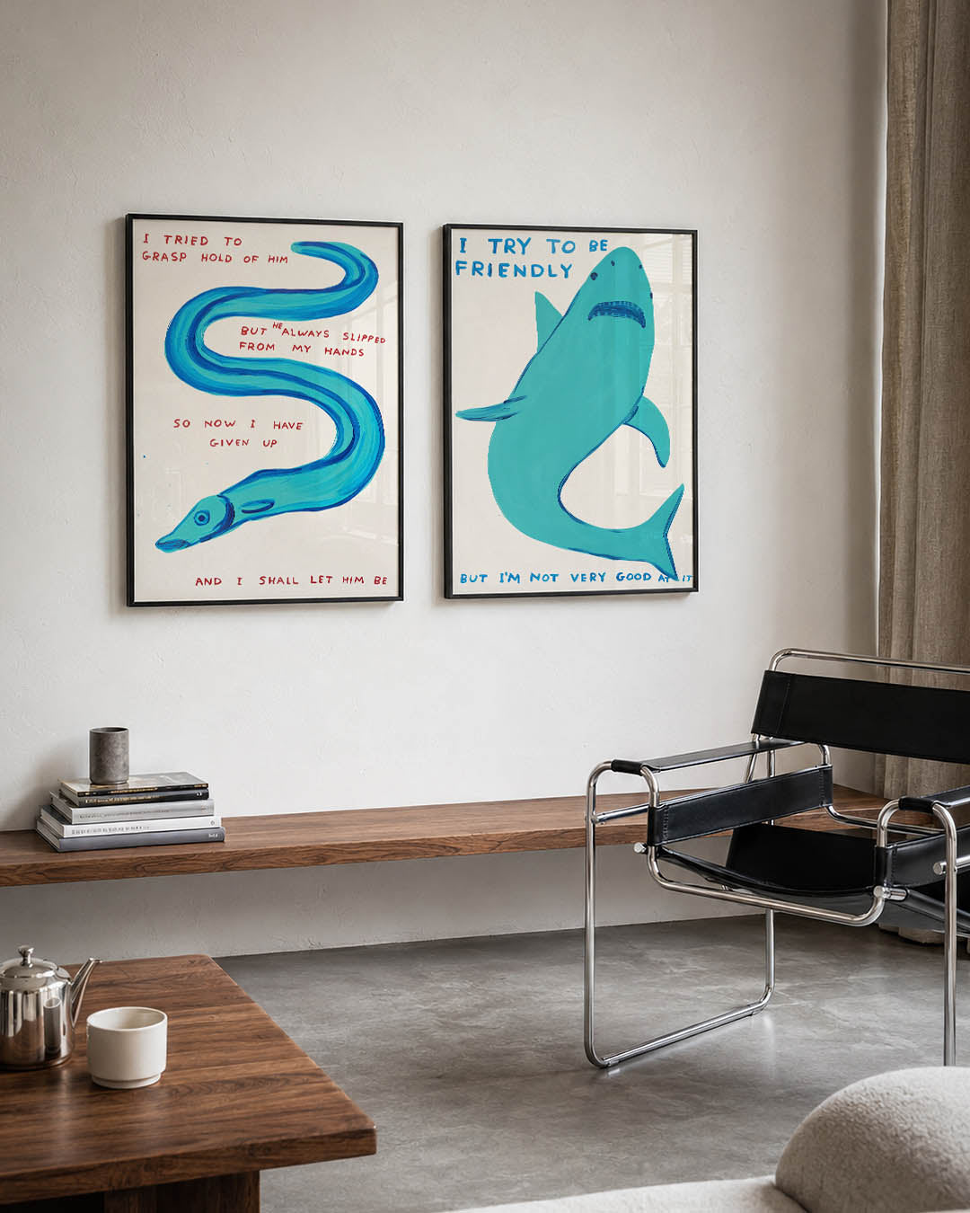 Kleurige kronkel Posterset