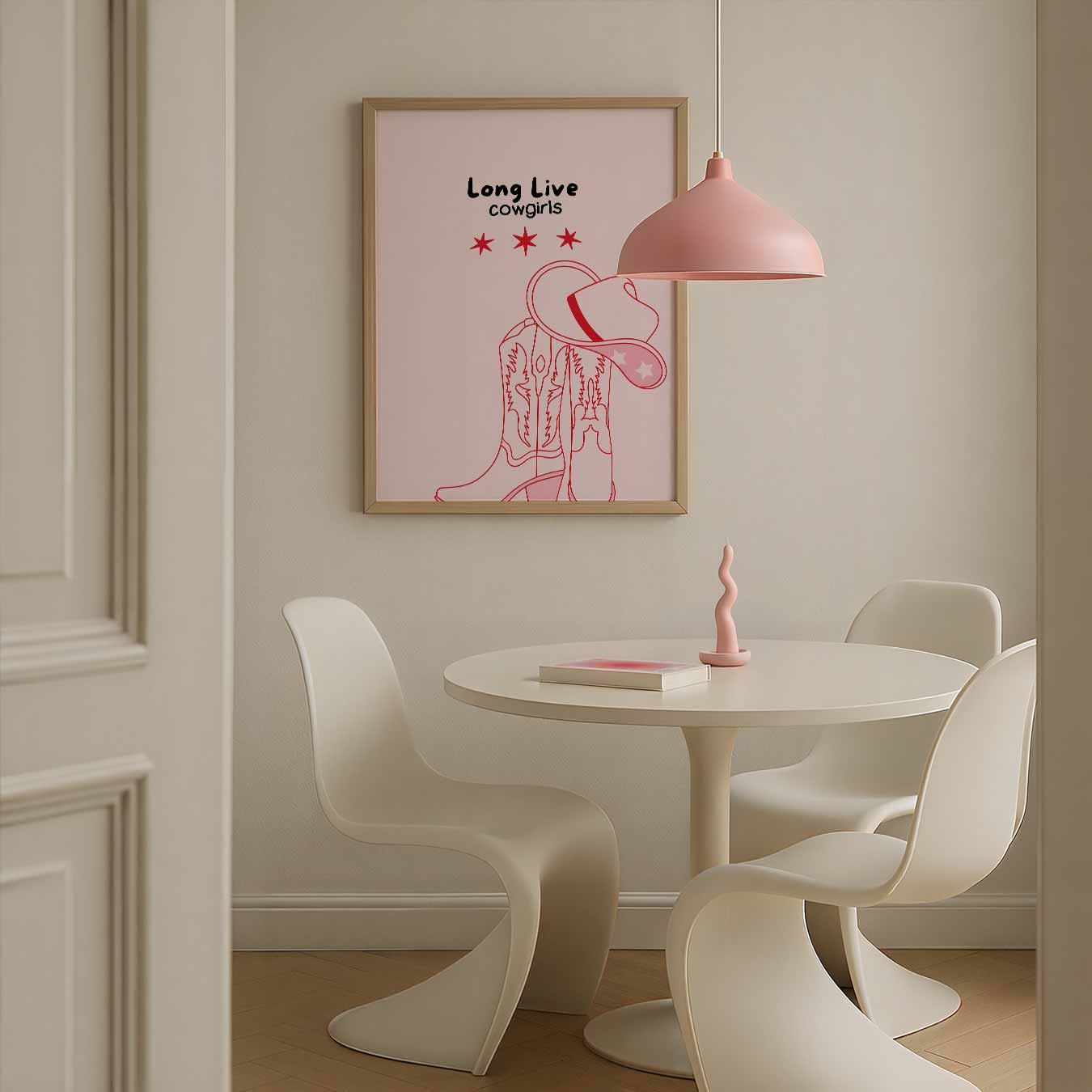 Stoere Cowgirl Poster-WallArtistic