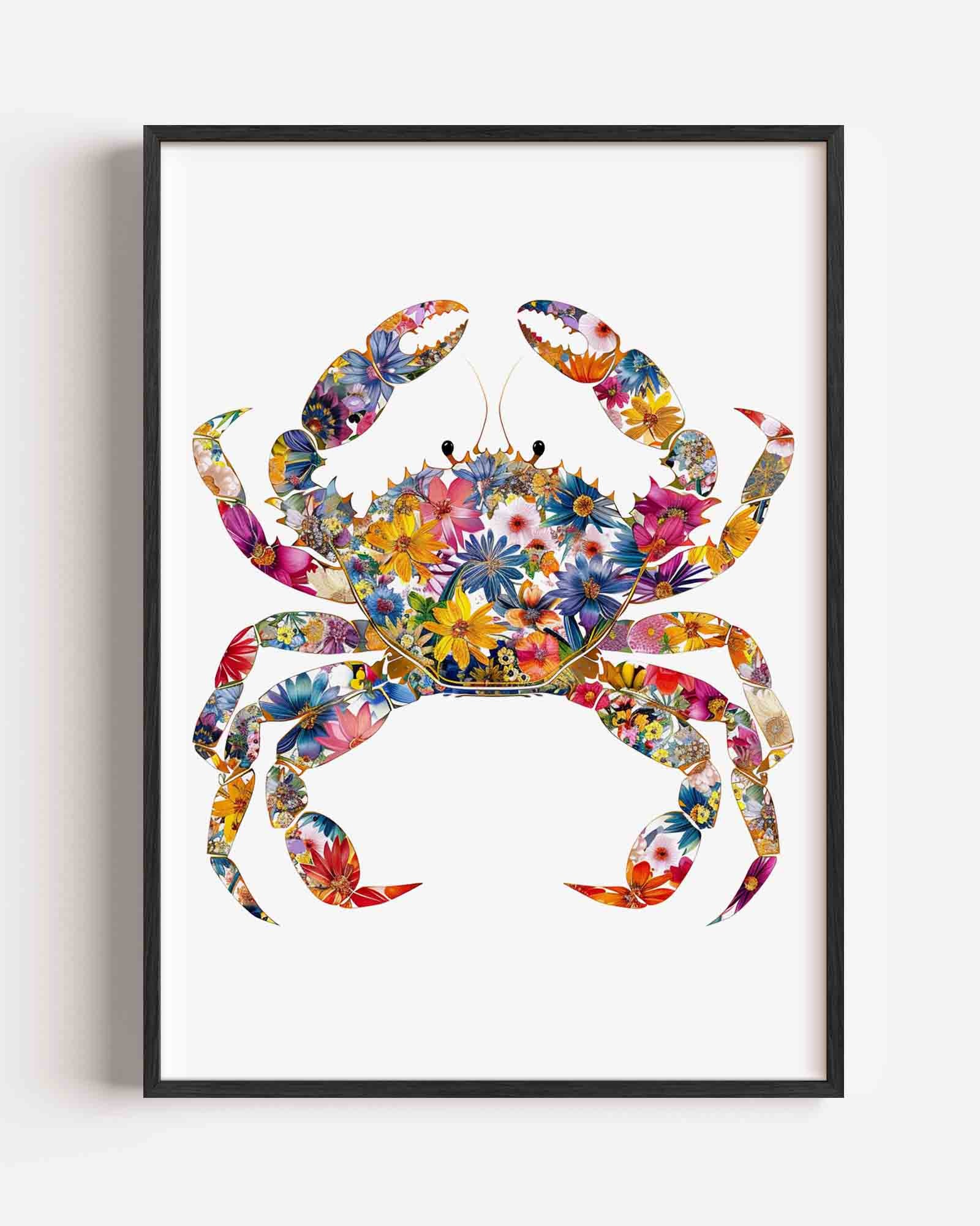 Bloemenkrab Poster