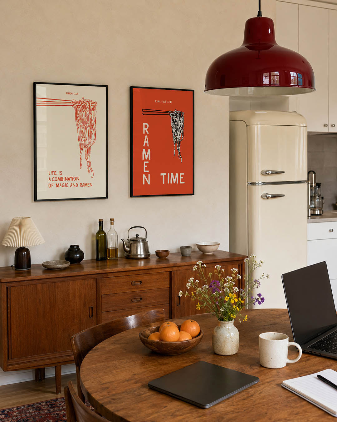 Lijnen en noodles Posterset
