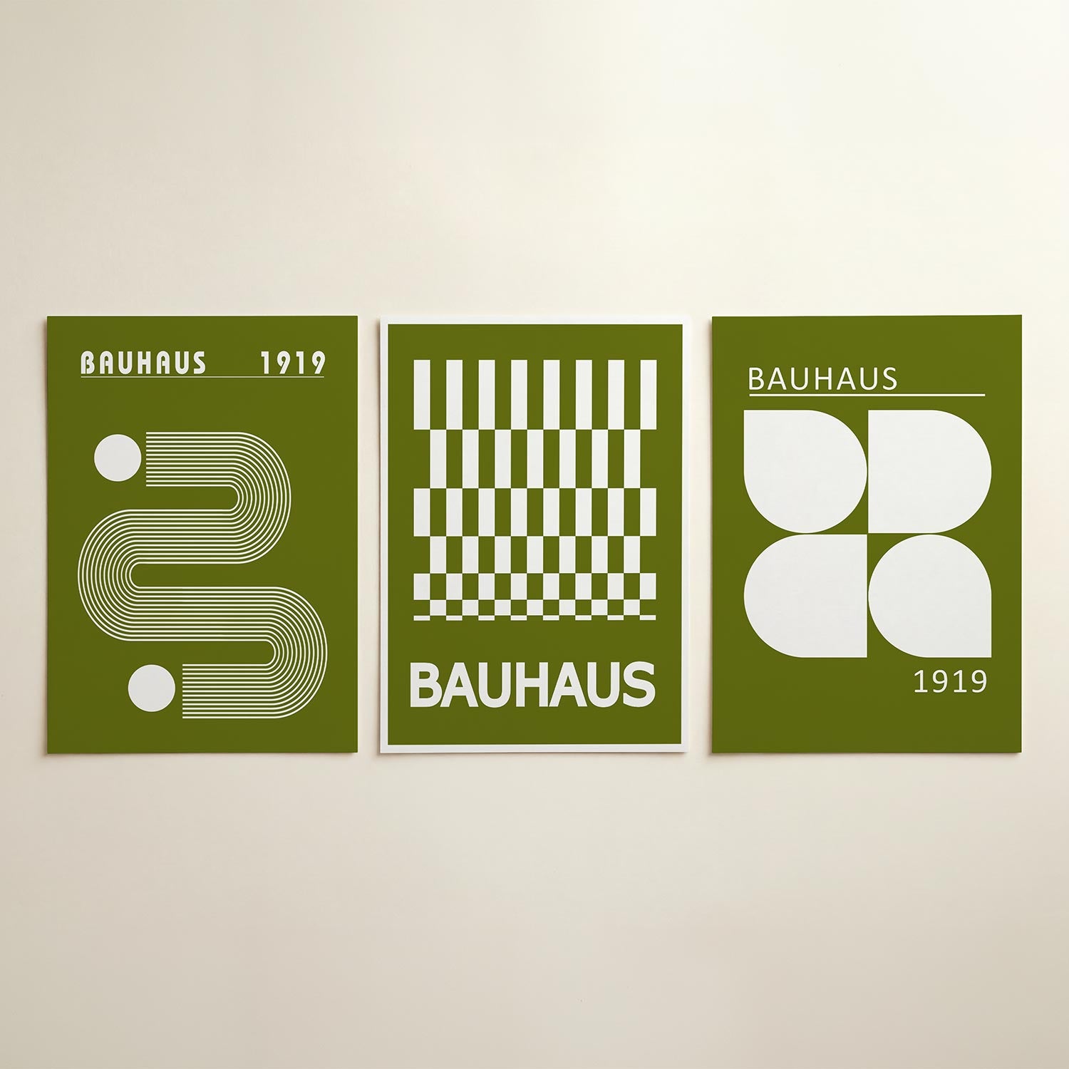 Lijnen en vlakkenspel Posterset