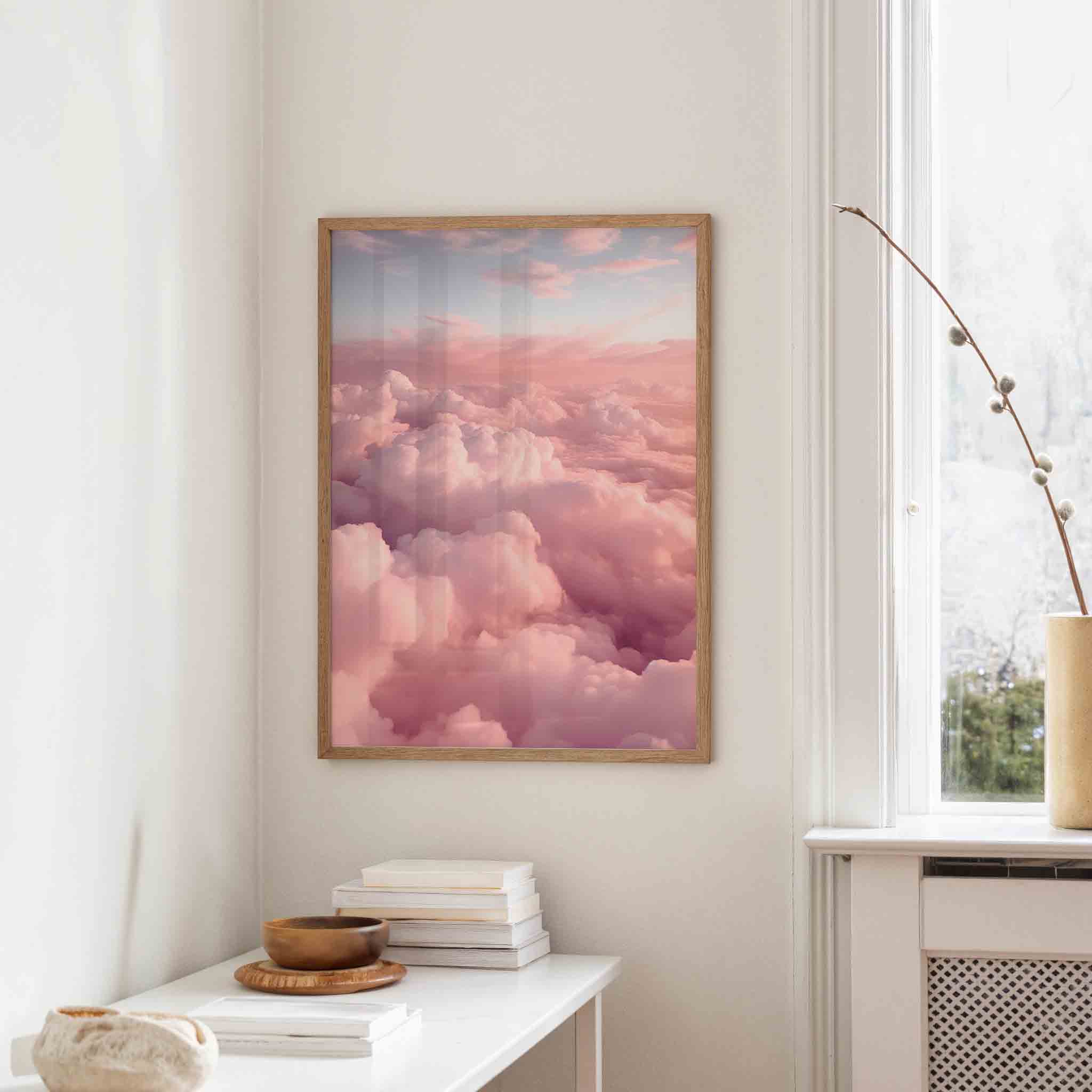 Roze wolken Poster