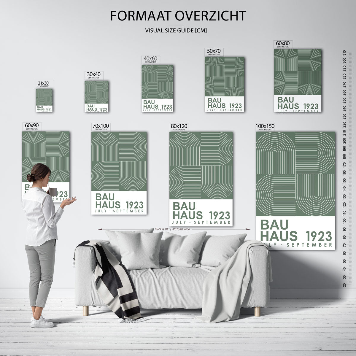 Lijnen en vlakken Poster