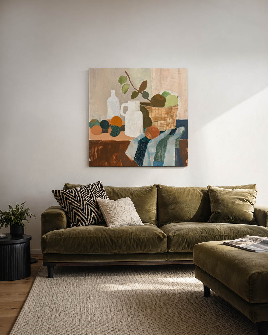 Fruit en vormen Kunstwerk