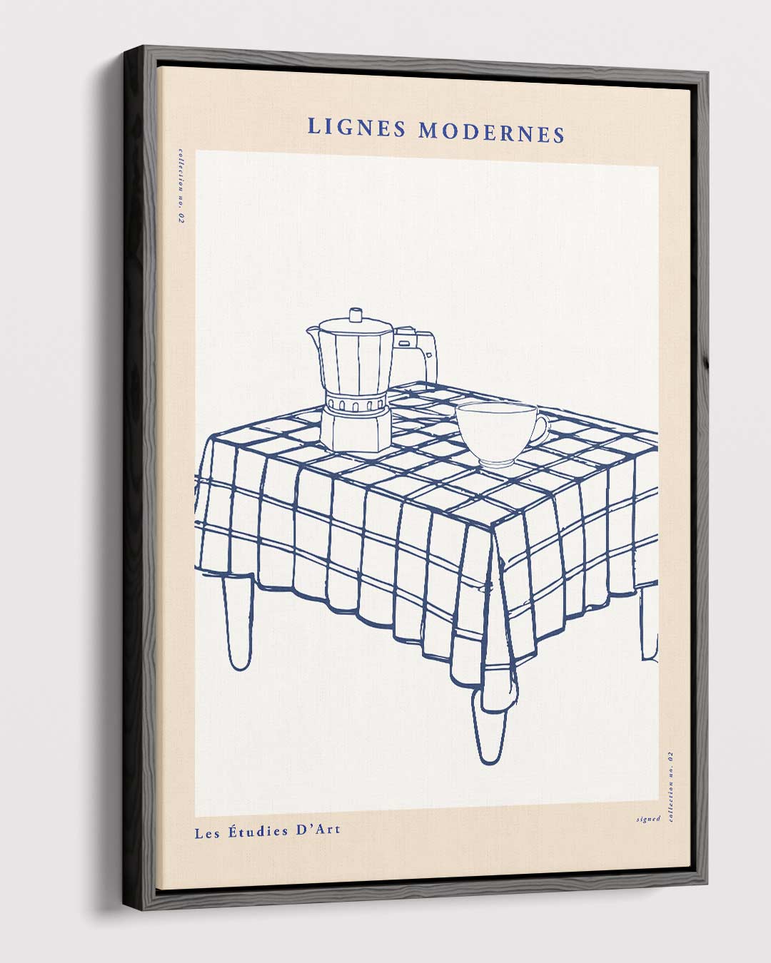 Lijnen Moderne Ontbijttafel Kunstwerk-canvas-dibond-plexiglas-wanddecoratie-WallArtistic