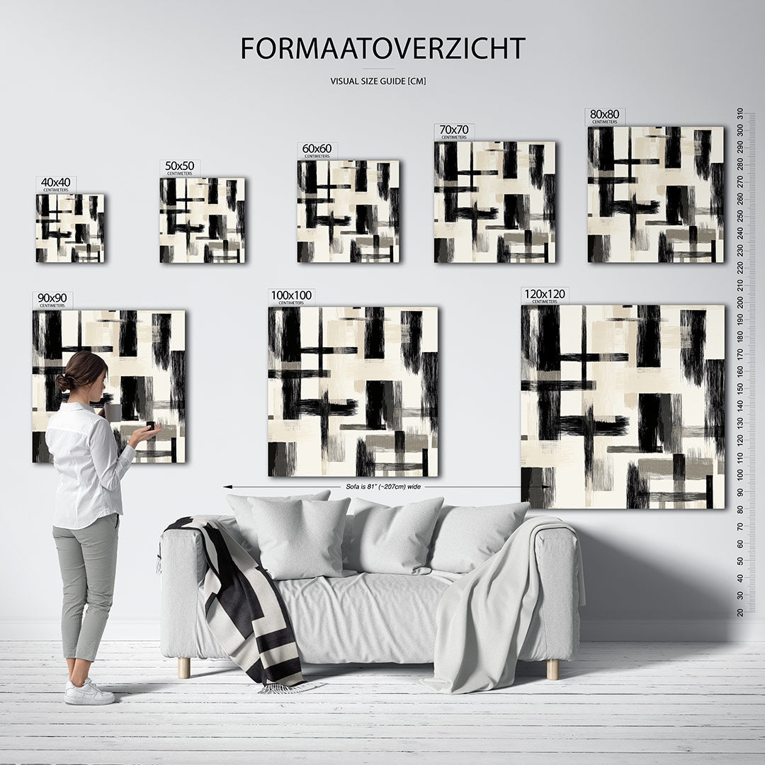 Geometrische lijnen Kunstwerk