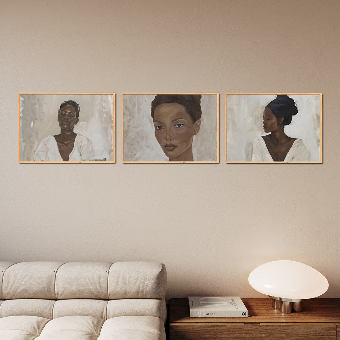 Rustige portretstudie Posterset