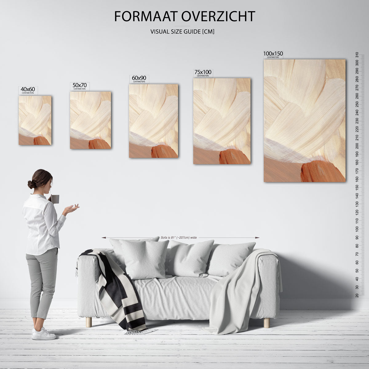 Organische borstels Kunstwerk