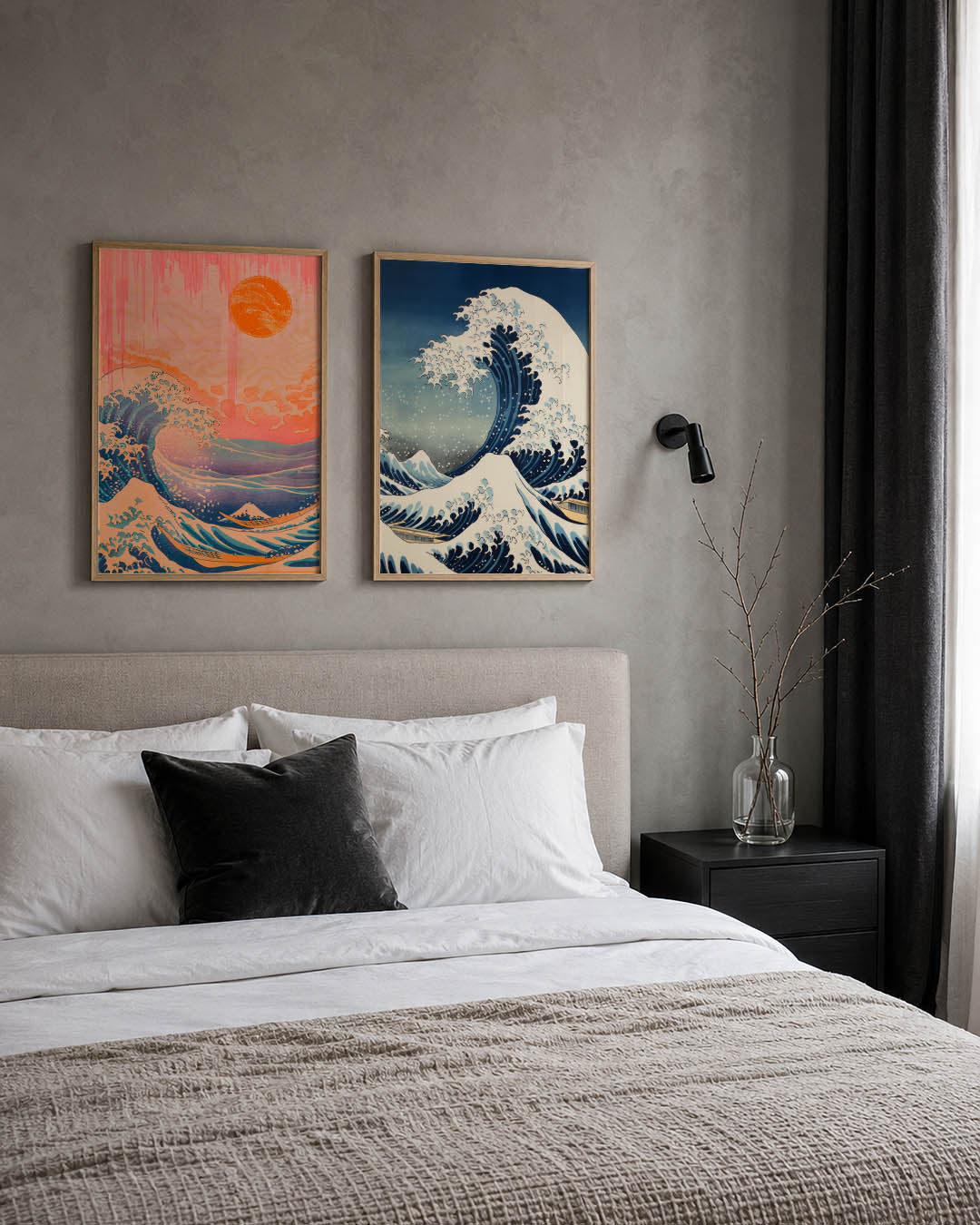 Golven en zon Posterset