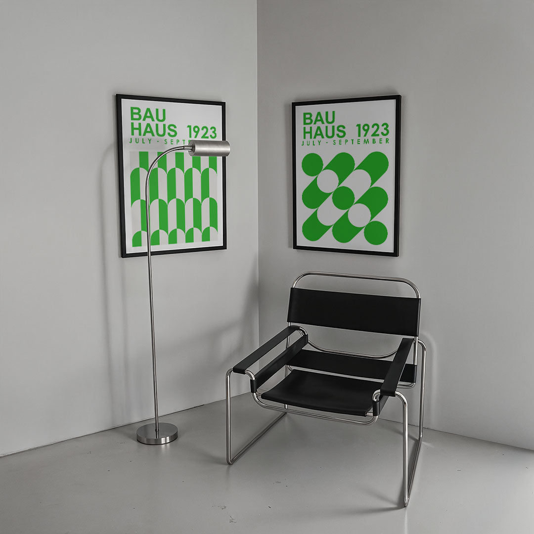 Groene boogpatronen Posterset
