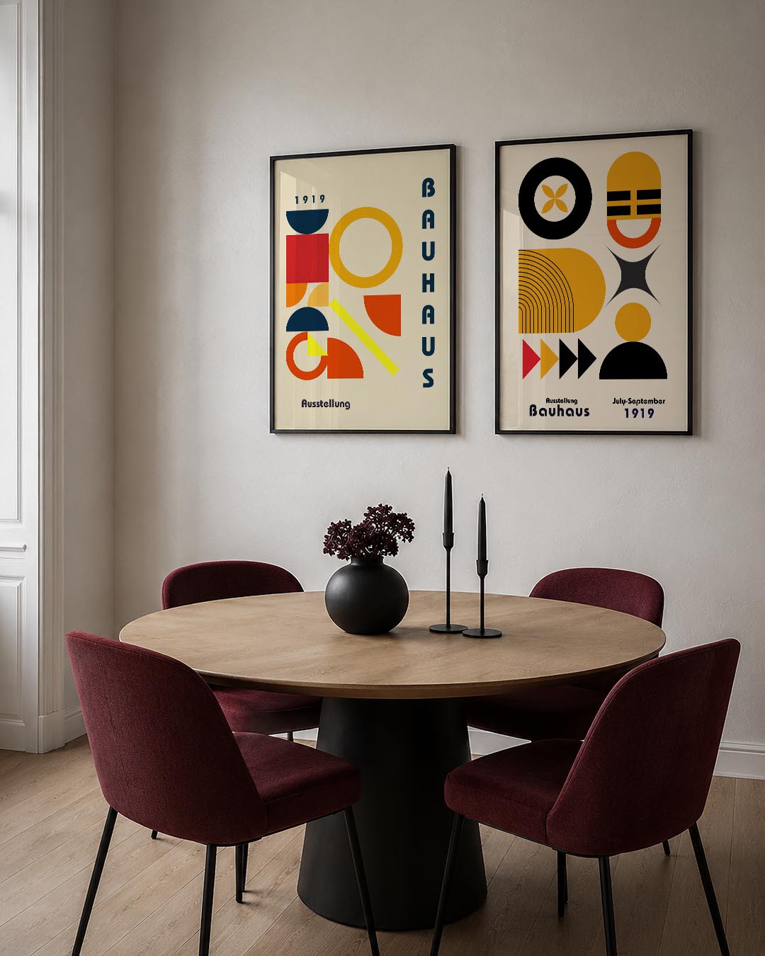 Vormen en kleurvlakken Posterset