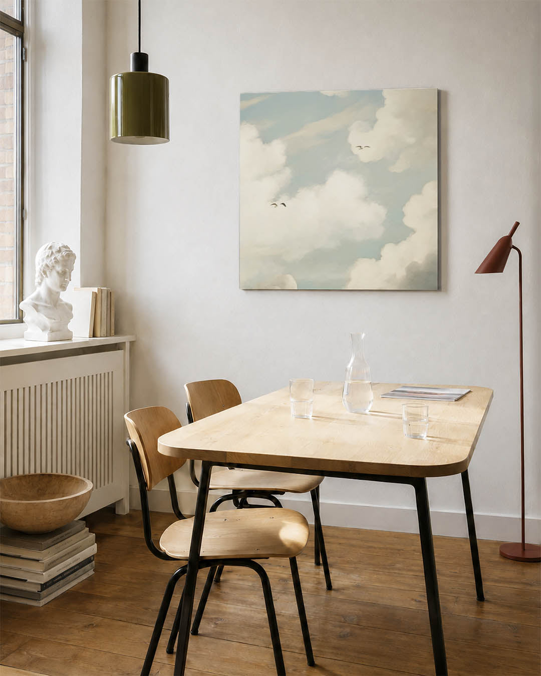 Lucht met wolken Kunstwerk