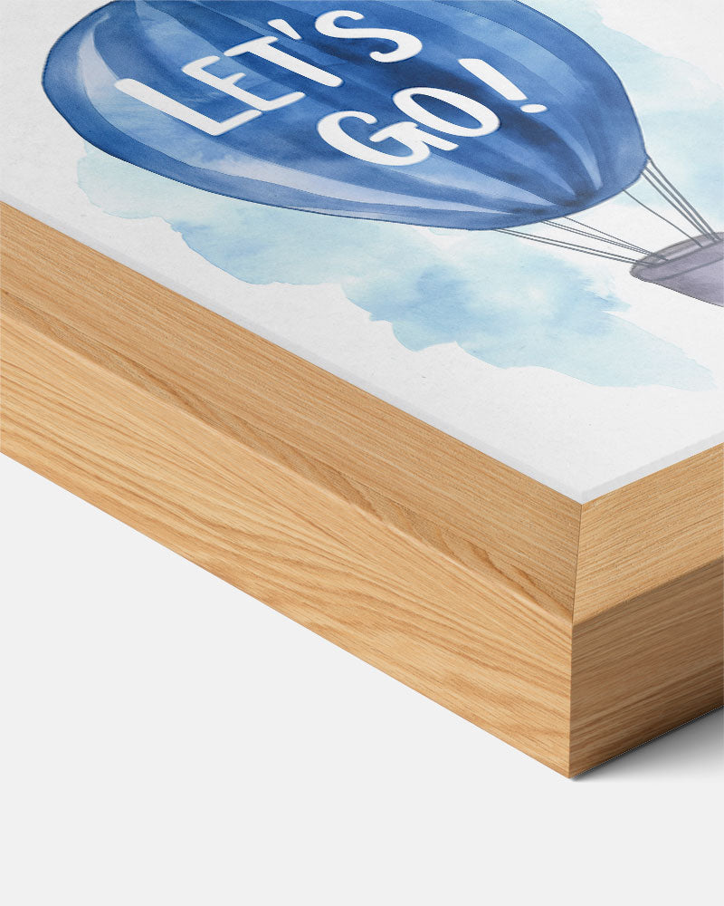 Inspirerende Luchtballon Poster-WallArtistic