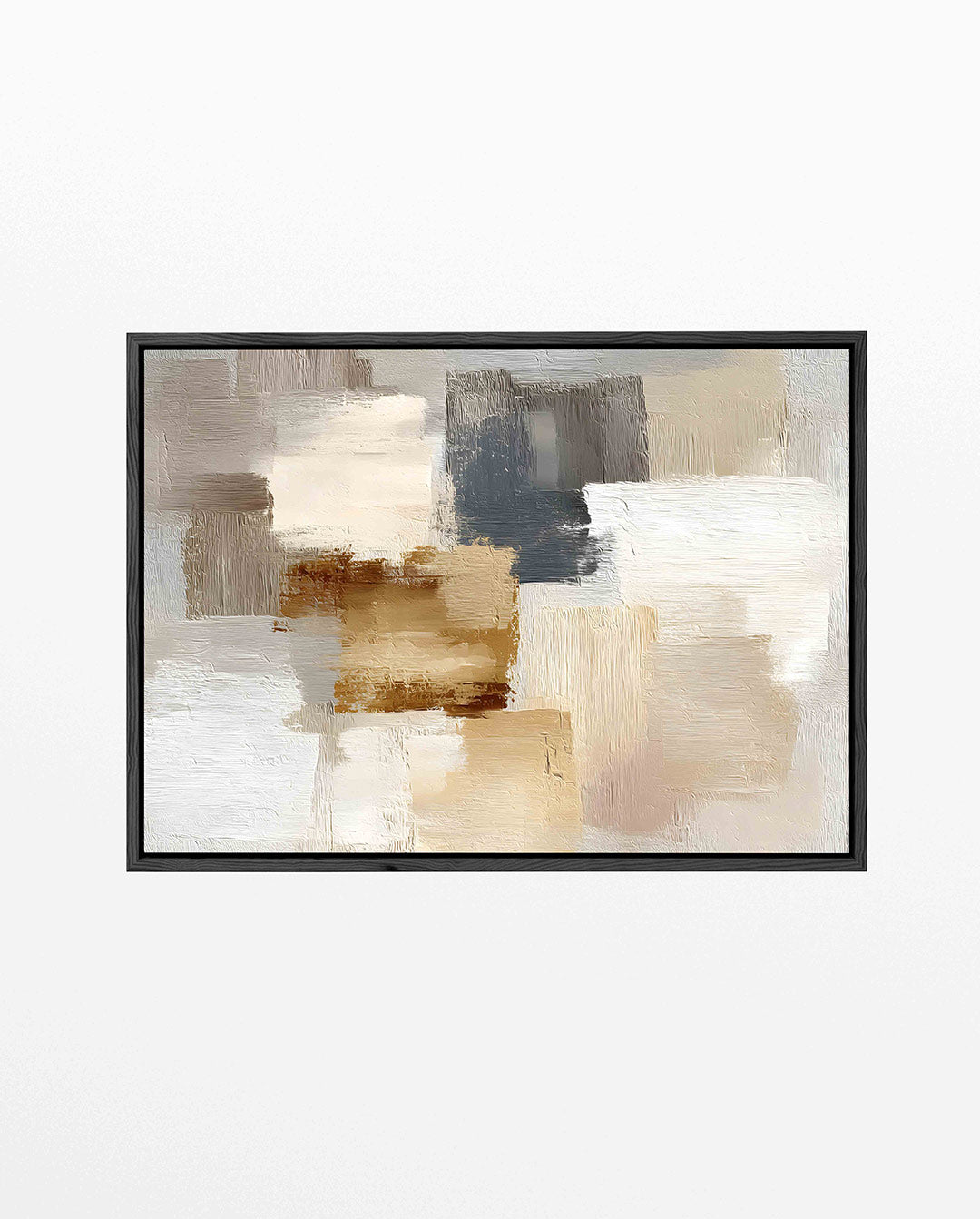 Neutrale kleuren compositie Kunstwerk