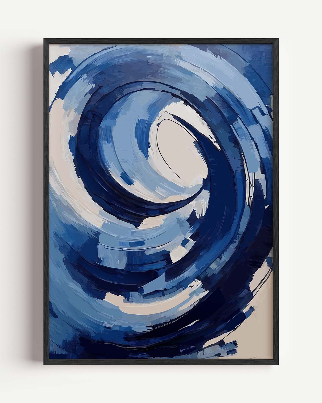 Vortex van Blauw Poster-WallArtistic