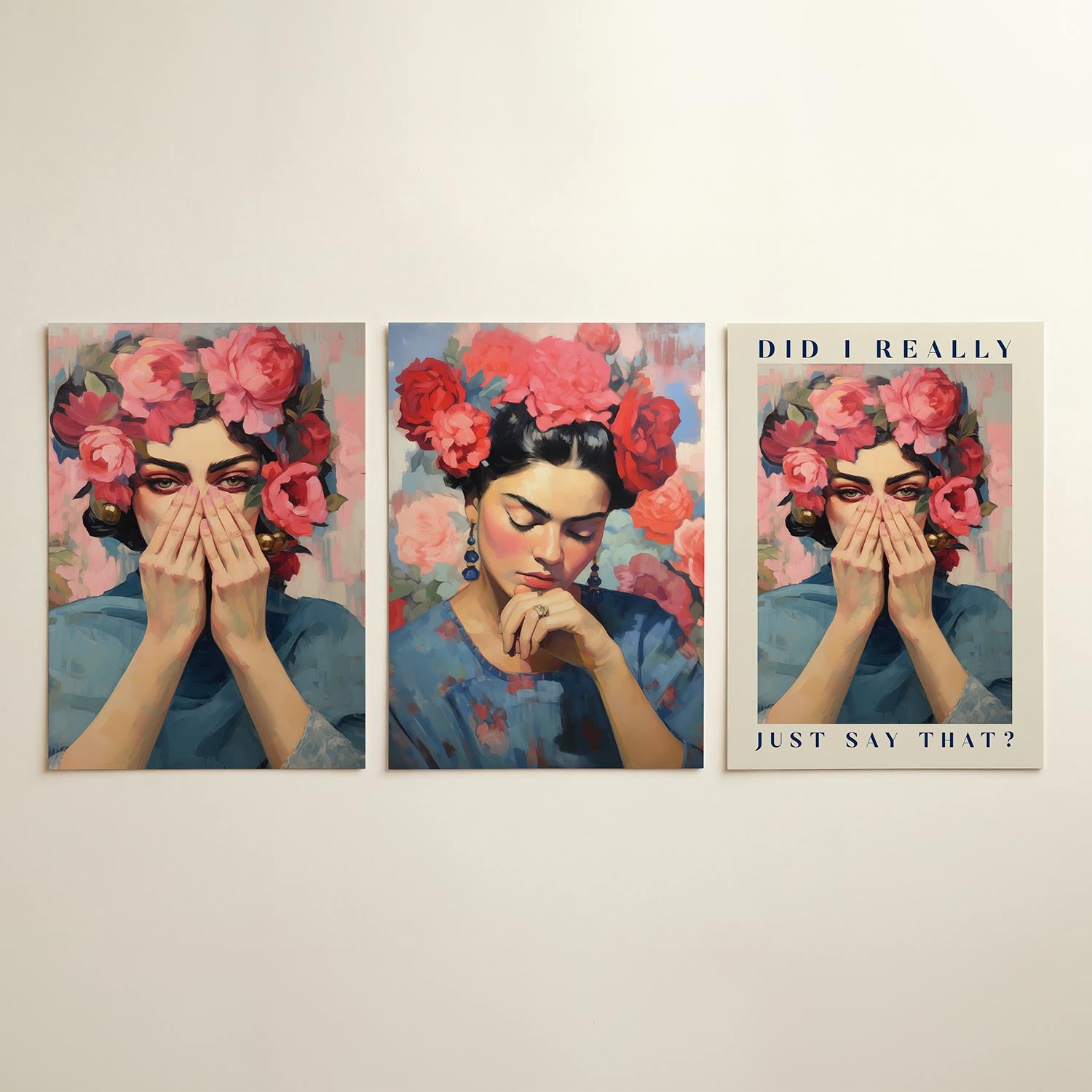 Bloemrijke blik Posterset