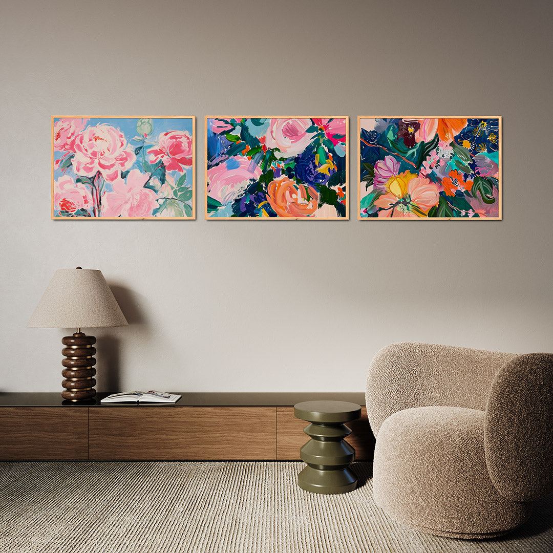 Bloemrijke kleurenpracht Posterset