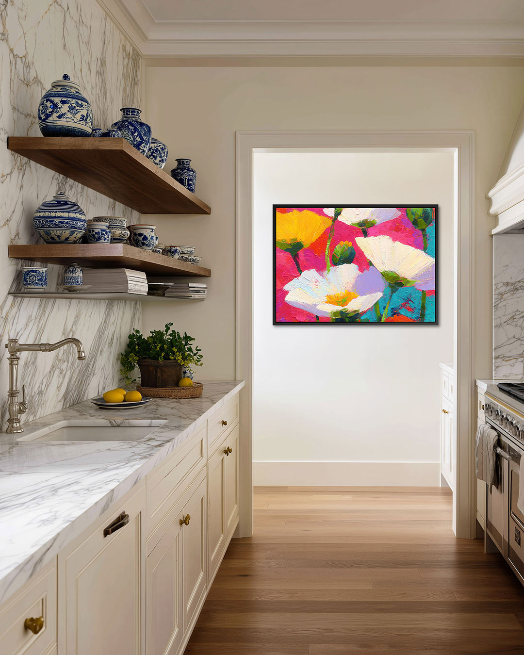 Kleurrijke bloemenpracht Kunstwerk
