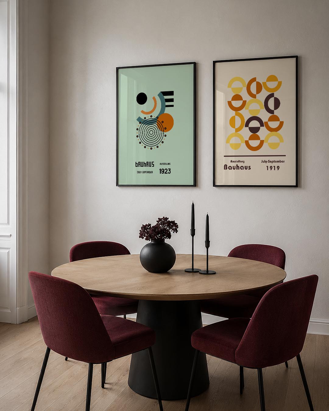 Cirkel en lijnenspel Posterset