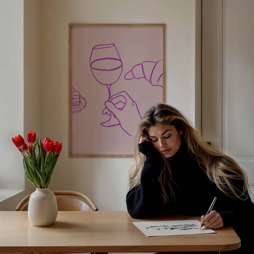 Stijlvolle Eetsensaties Poster-WallArtistic