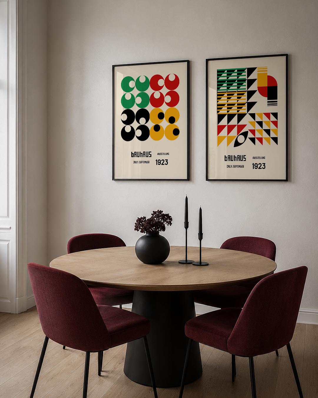 Cirkelritme en kleuren Posterset