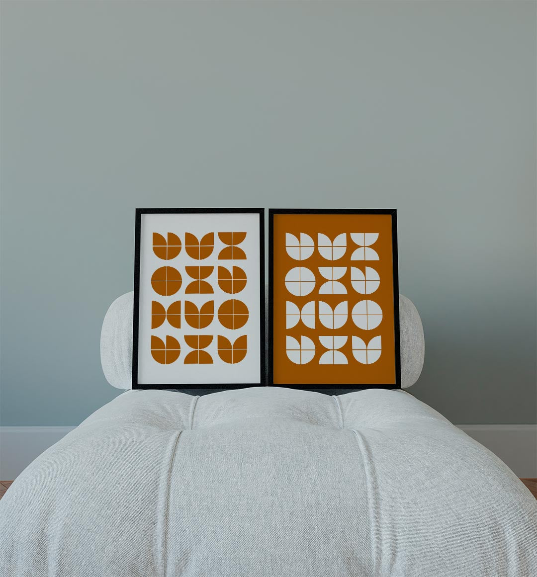 Vormritme en kleur Posterset