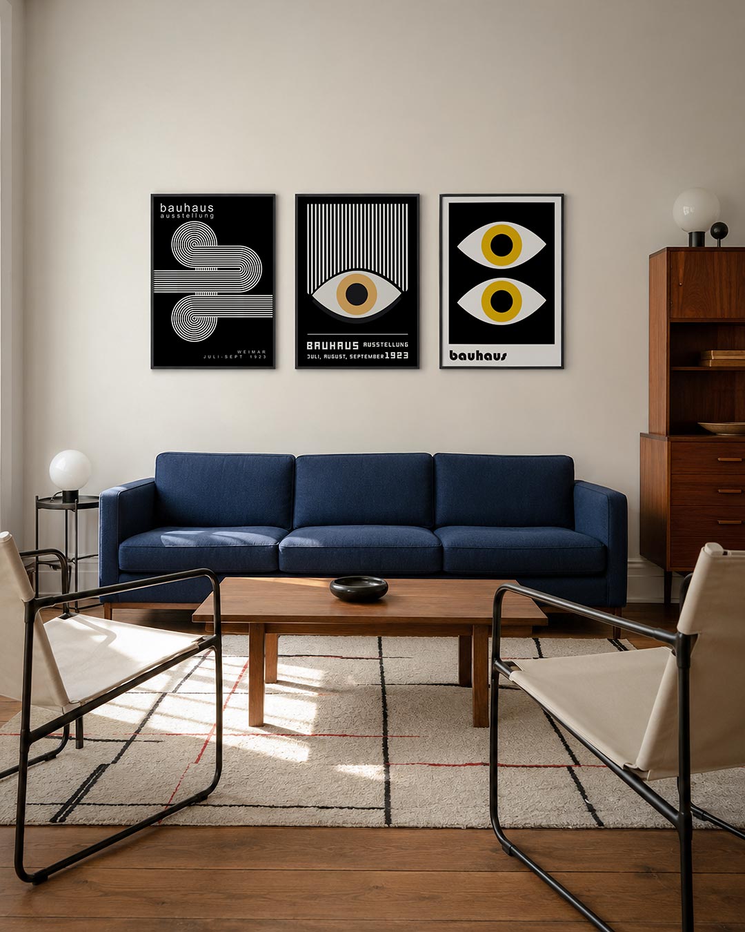 Lijnen en cirkelpatronen Posterset