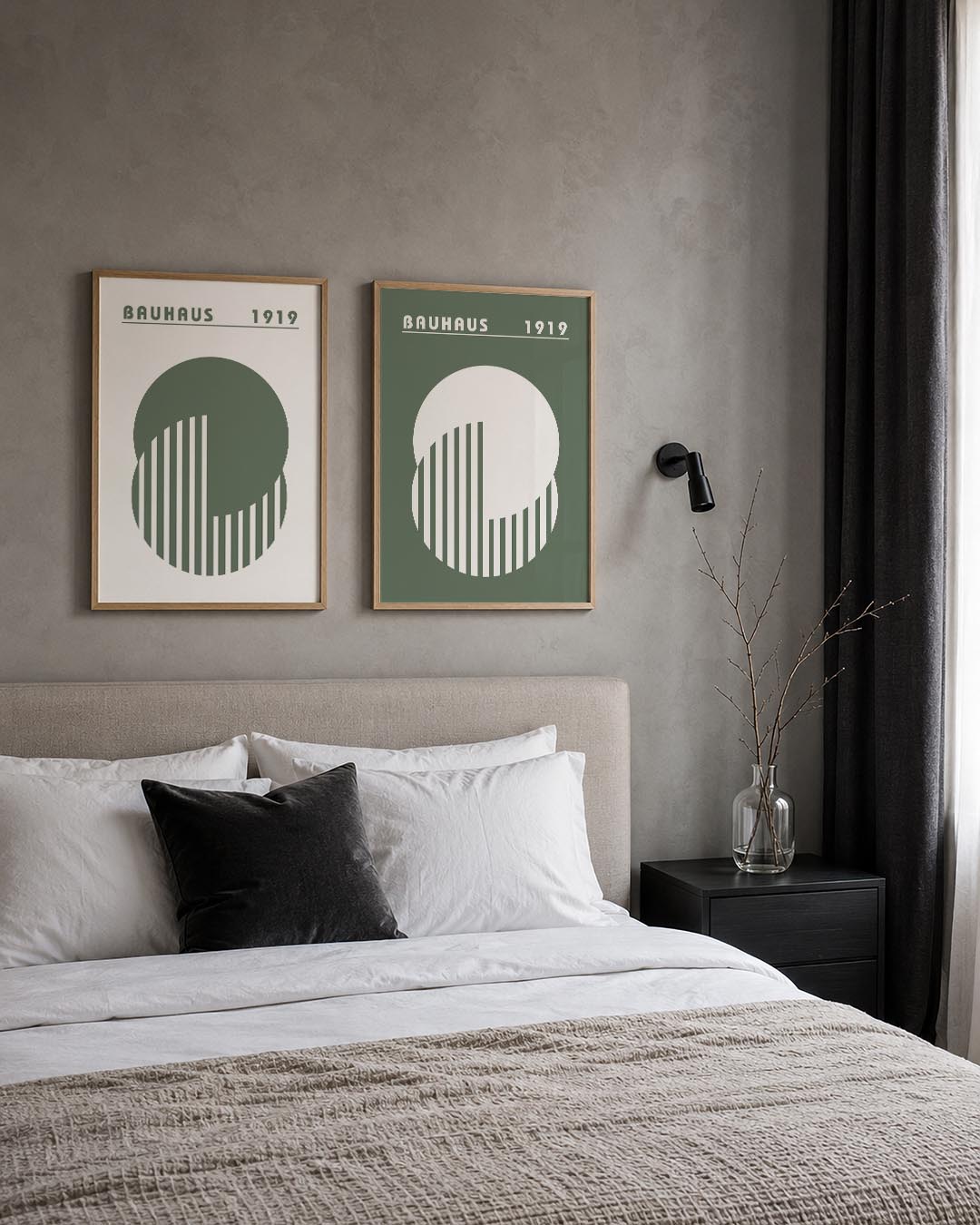 Cirkel en strepen Posterset