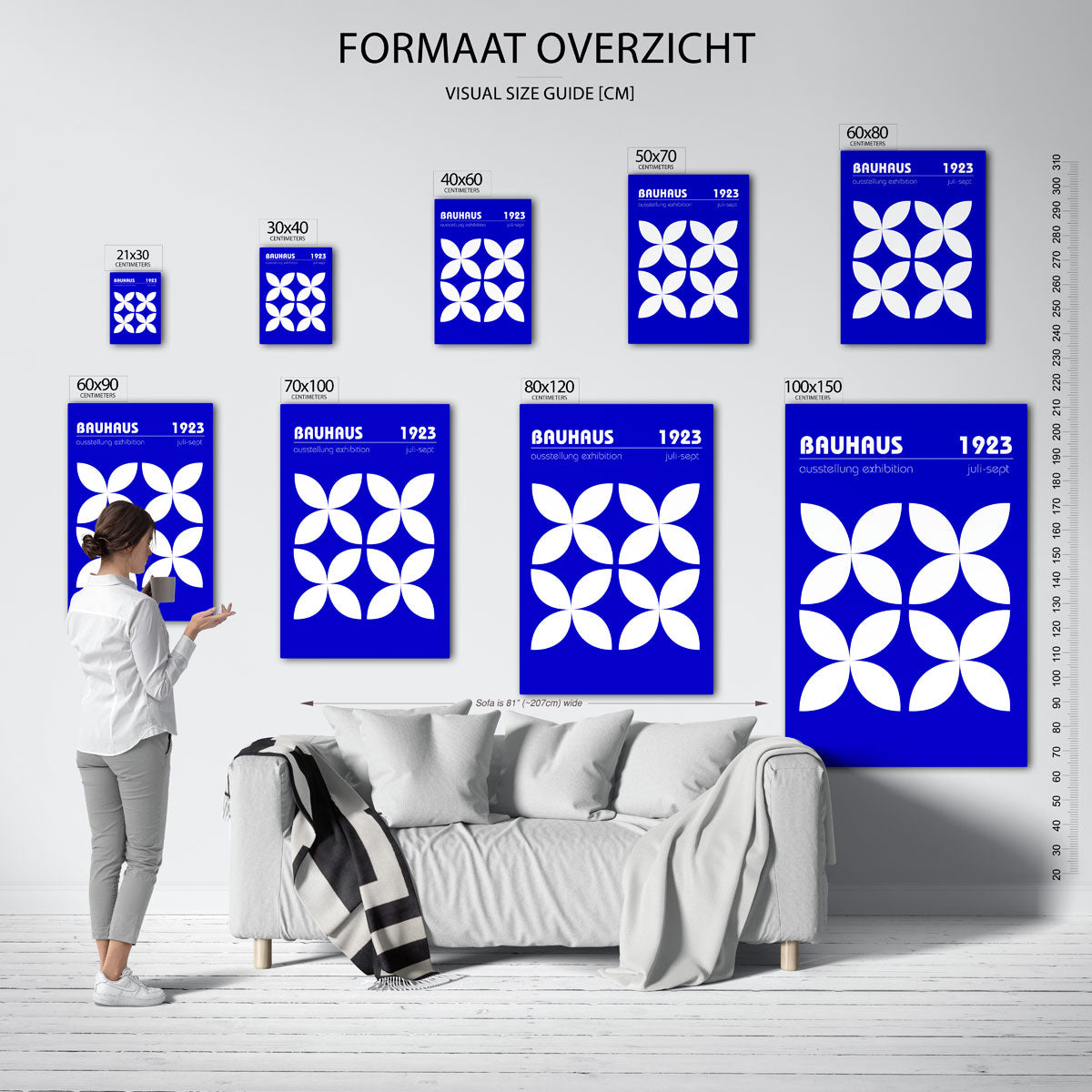 Vormritme en kleur Poster