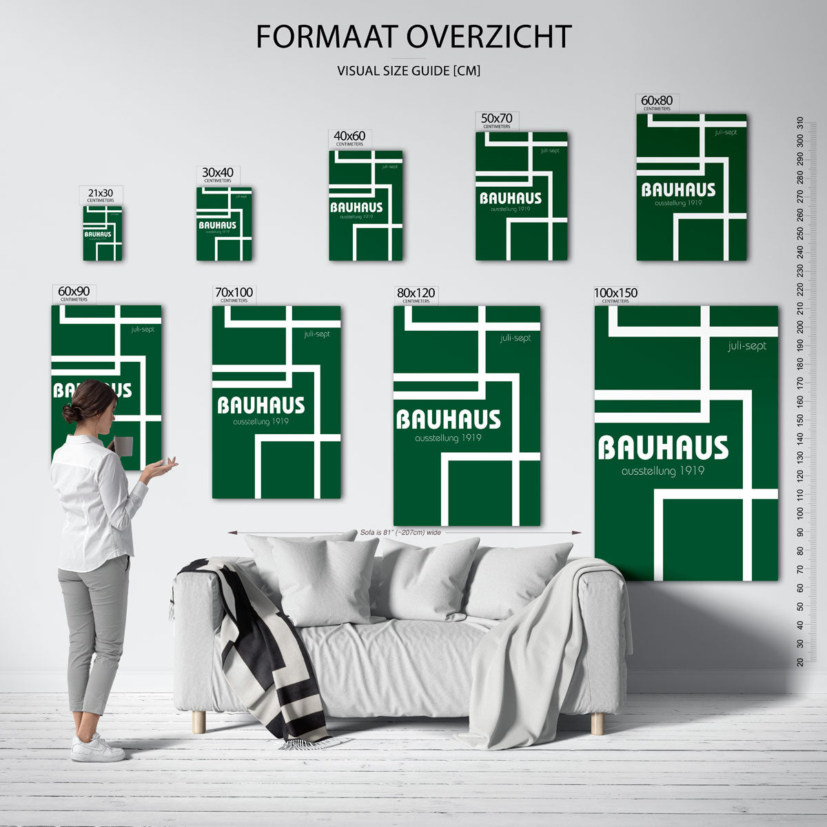 Lijnen en vlakken Poster