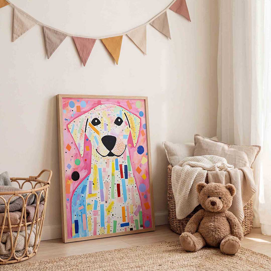 Vrolijke hond Poster