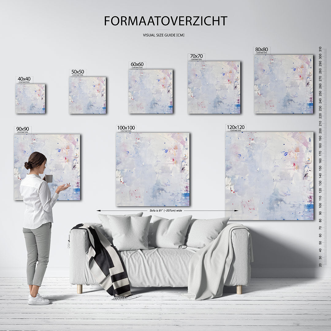 Kleurrijke vegen Kunstwerk