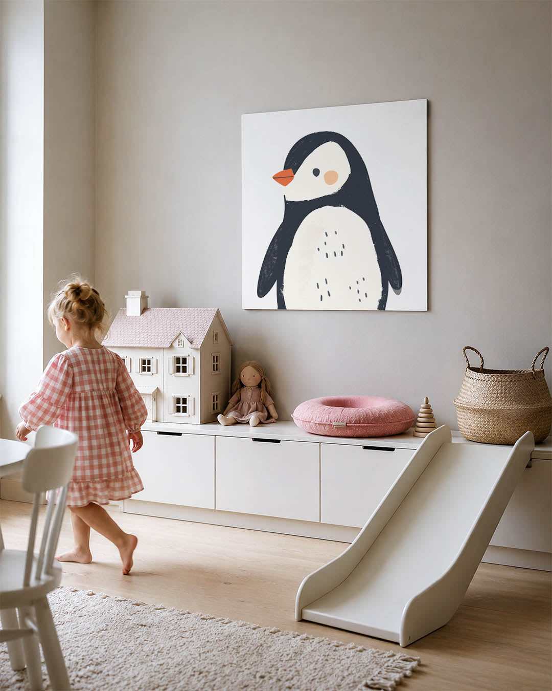 Vrolijke pinguïn illustratie Kunstwerk