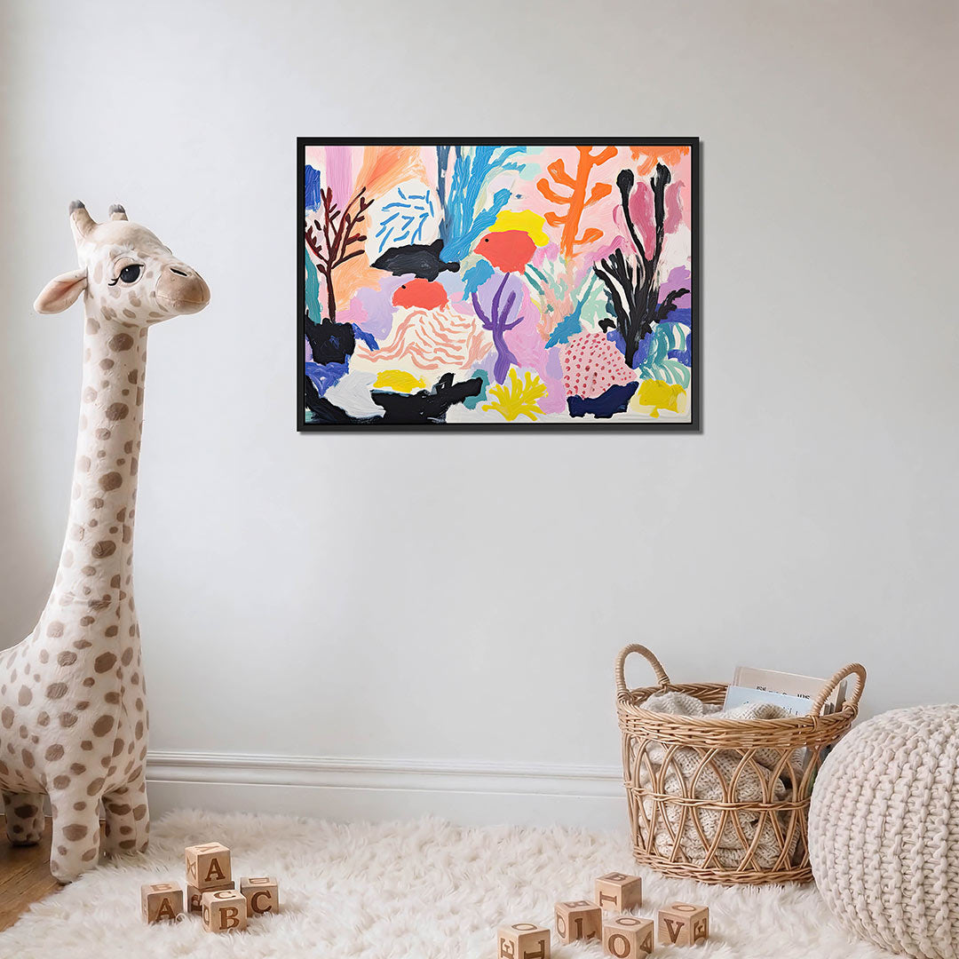 Vrolijke kleurenexplosie Kunstwerk