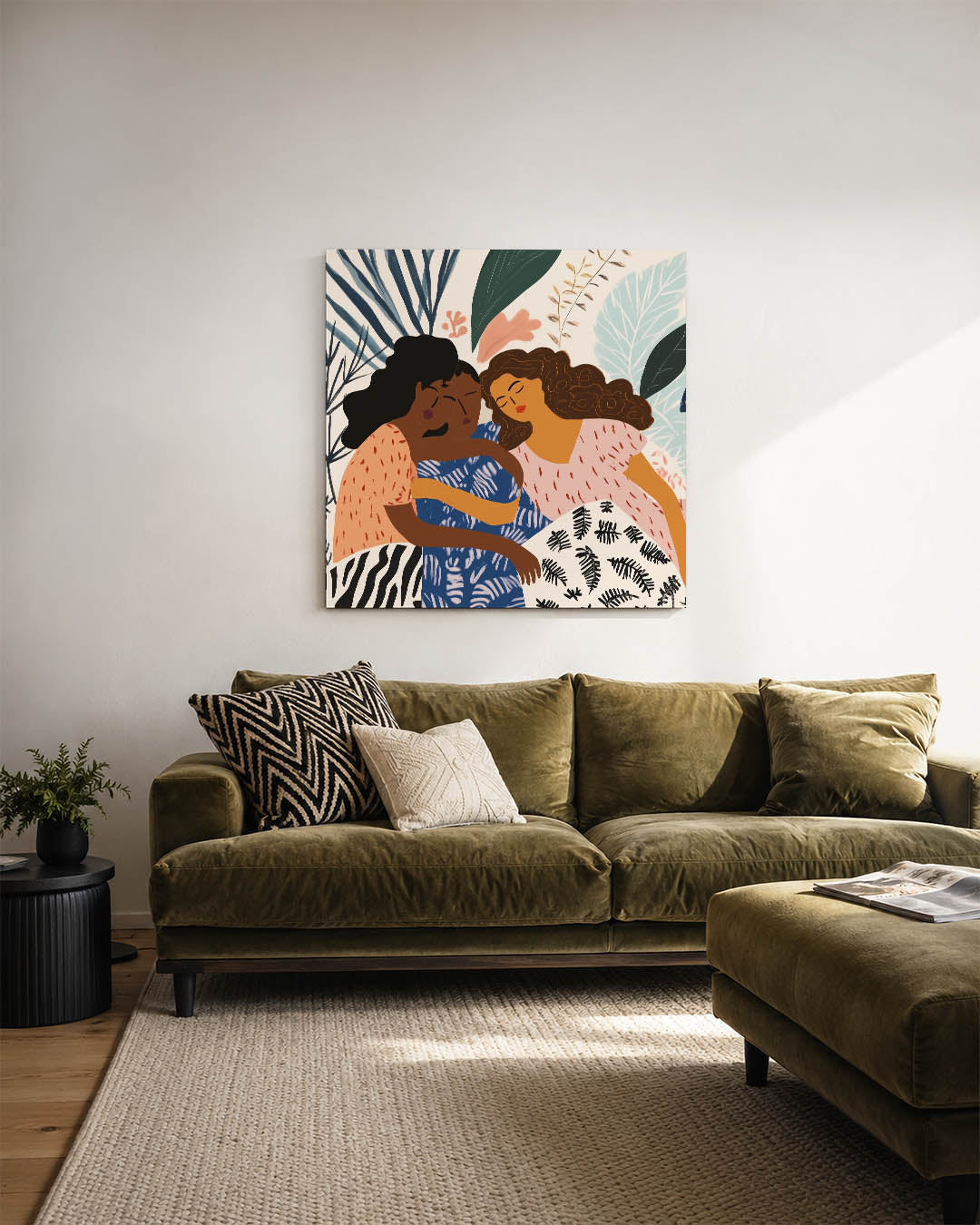 Vriendschap en natuur Kunstwerk