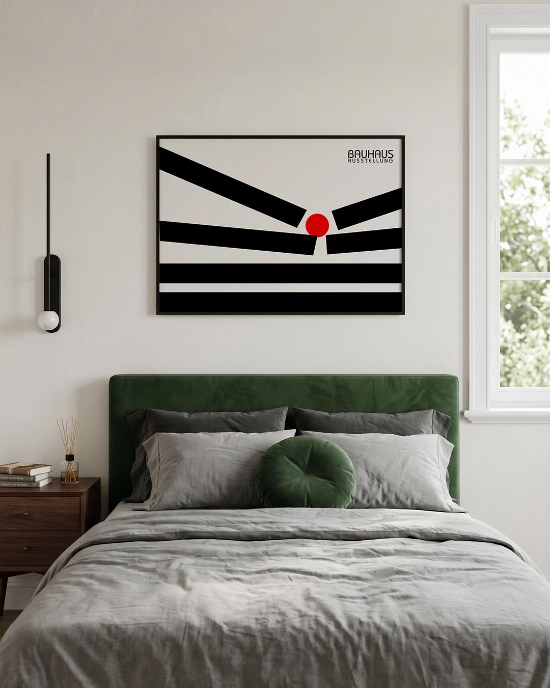Lijnen en cirkel Poster
