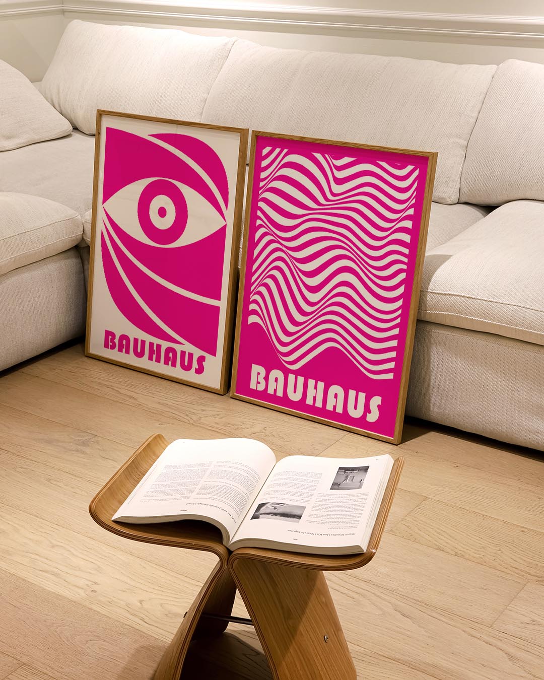 Golvend lijnenspel Posterset